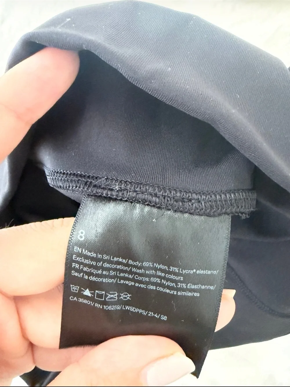 Lululemon Black High-Waist Patterned Leggings
